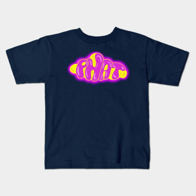 Phat Cloud (yellow) Kids T-Shirt by BoonieDunes